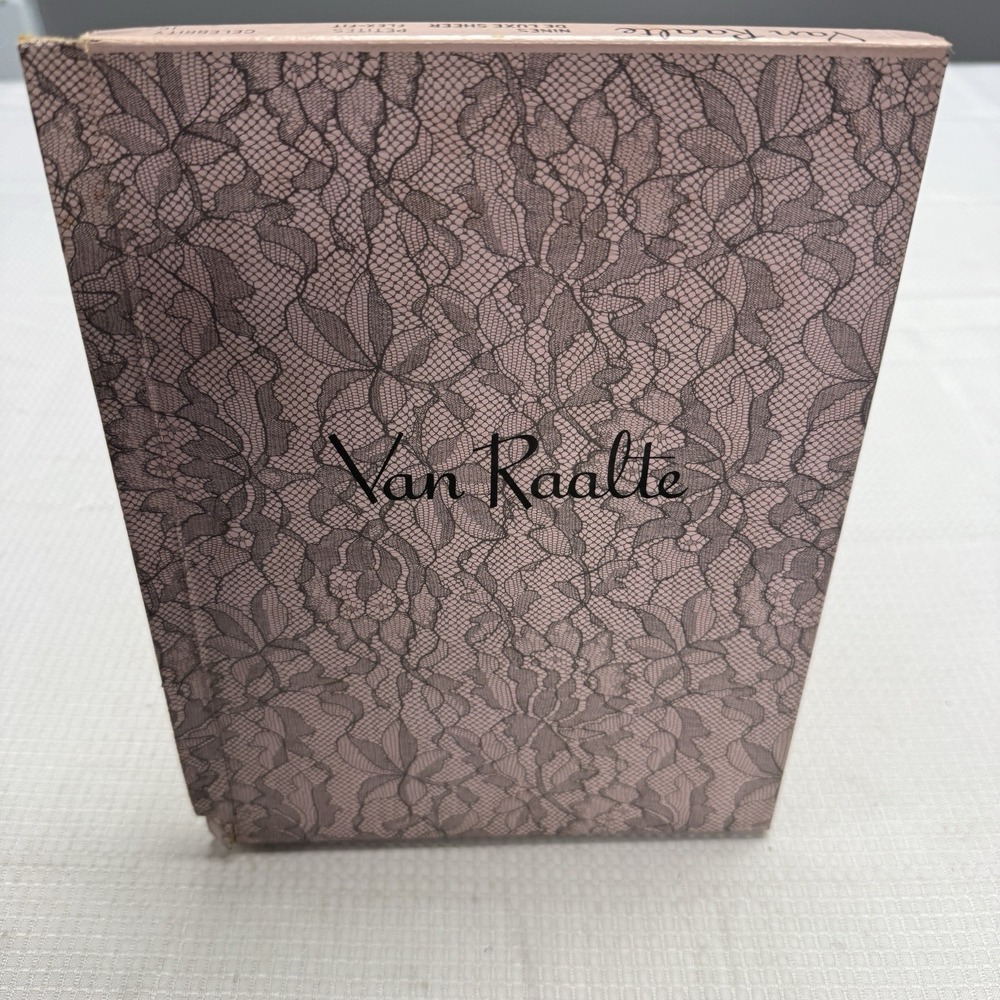 2-Vtg 50s VAN RAALTE Nines Sheer Celebrity 10P Nylon Hose Stockings Seam New Box